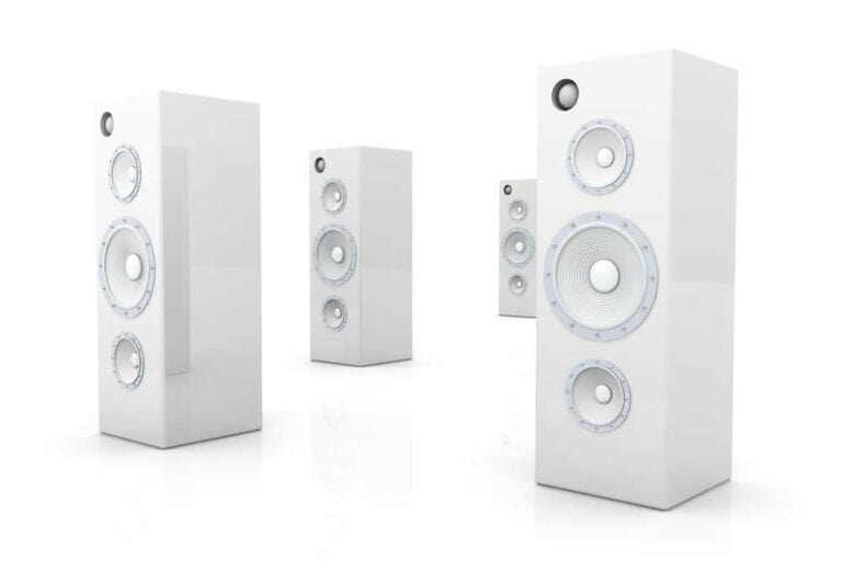 Mehr über den Artikel erfahren Standlautsprecher weiß