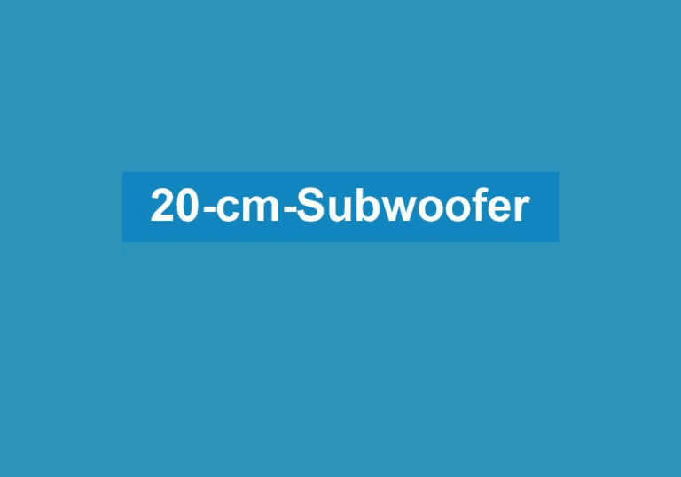 Mehr über den Artikel erfahren 20-cm Subwoofer