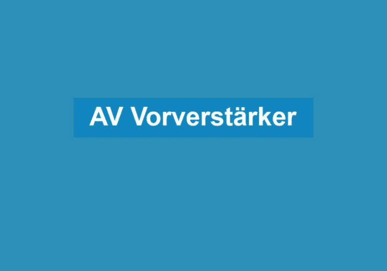 Mehr über den Artikel erfahren AV Vorverstärker