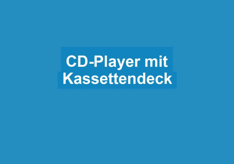 Mehr über den Artikel erfahren CD-Player mit Kassettendeck