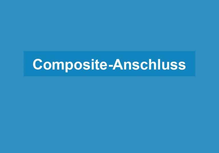 Mehr über den Artikel erfahren Composite-Anschluss