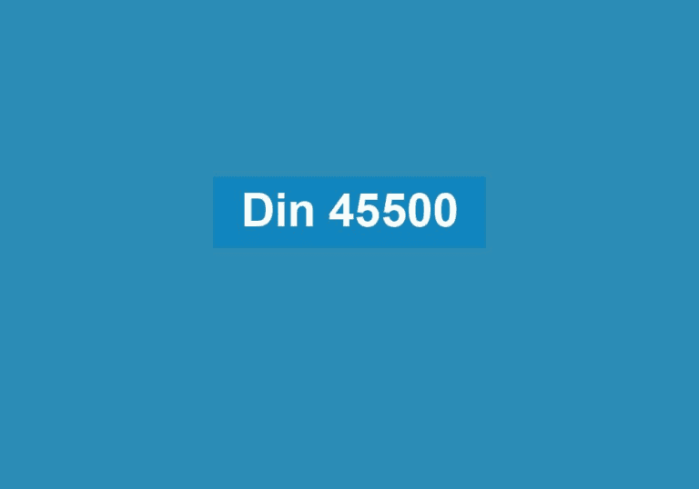 Mehr über den Artikel erfahren Din 45500
