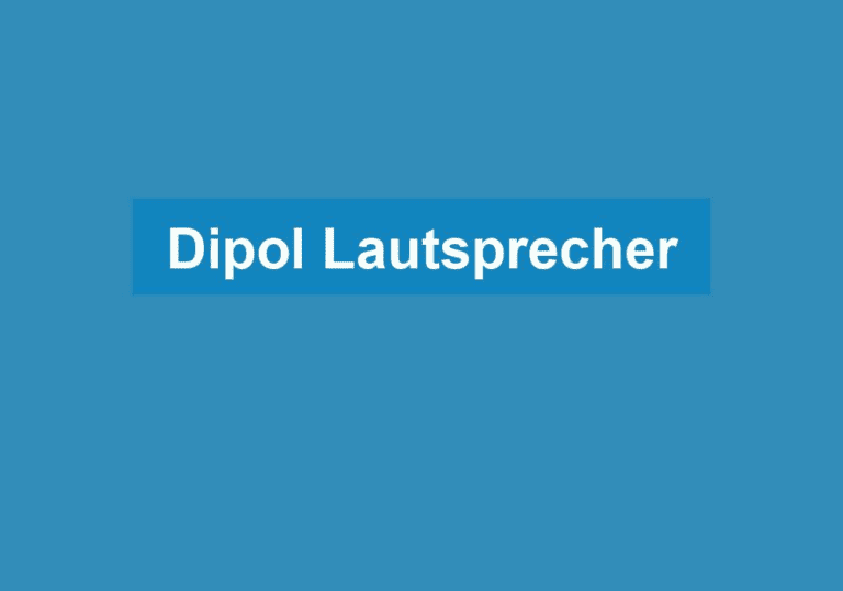 Mehr über den Artikel erfahren Dipol Lautsprecher