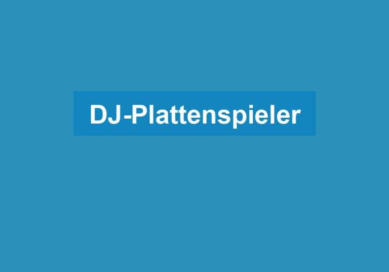 Mehr über den Artikel erfahren DJ-Plattenspieler