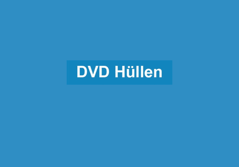 Mehr über den Artikel erfahren DVD Hüllen