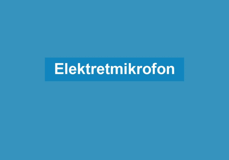 Mehr über den Artikel erfahren Elektretmikrofon