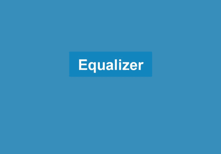 Mehr über den Artikel erfahren Equalizer