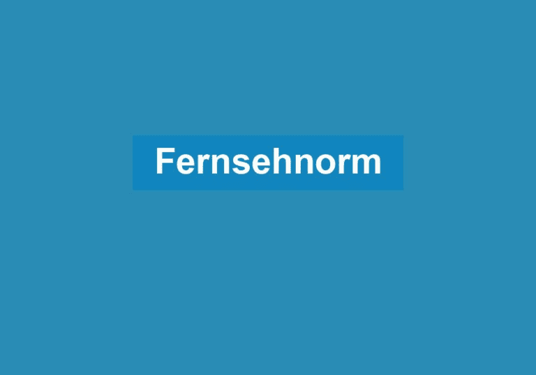 Mehr über den Artikel erfahren Fernsehnorm