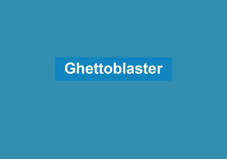 Mehr über den Artikel erfahren Ghettoblaster