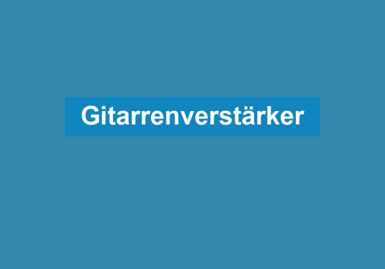 Mehr über den Artikel erfahren Gitarrenverstärker