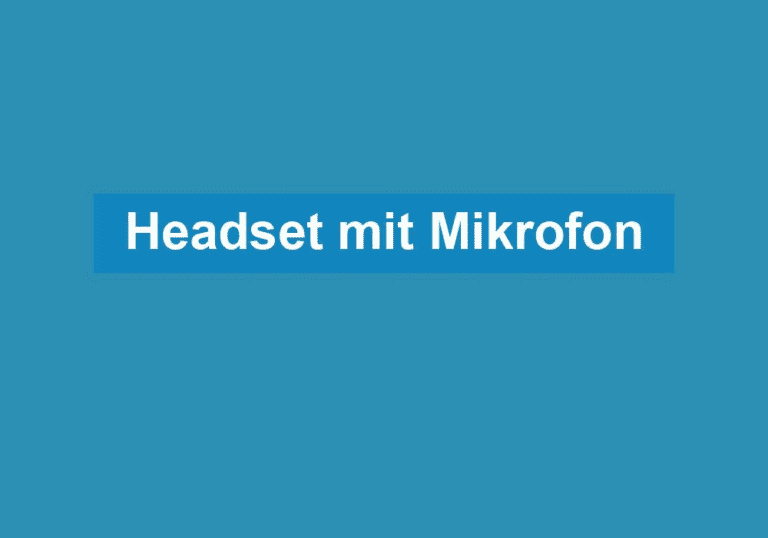 Mehr über den Artikel erfahren Headset mit Mikrofon