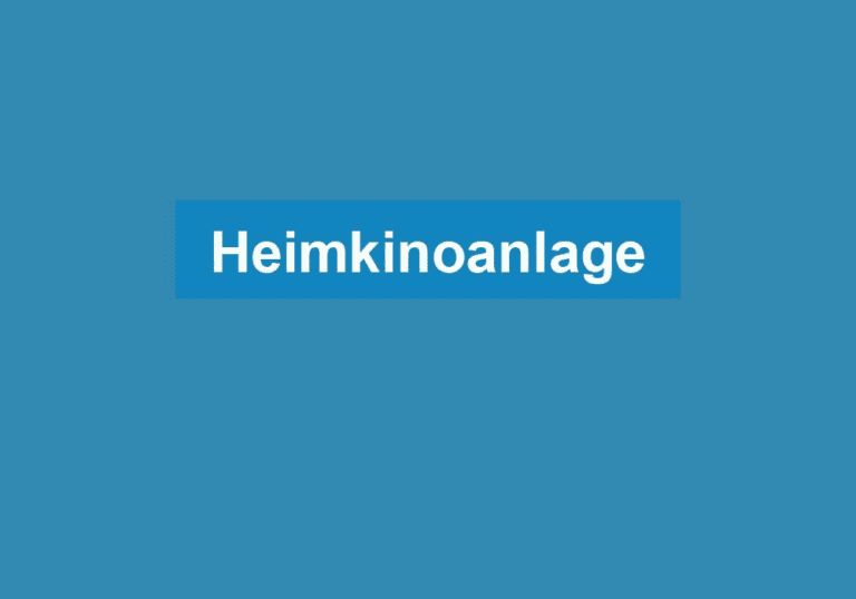Mehr über den Artikel erfahren Heimkinoanlage