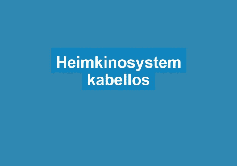 Mehr über den Artikel erfahren Heimkinosystem kabellos