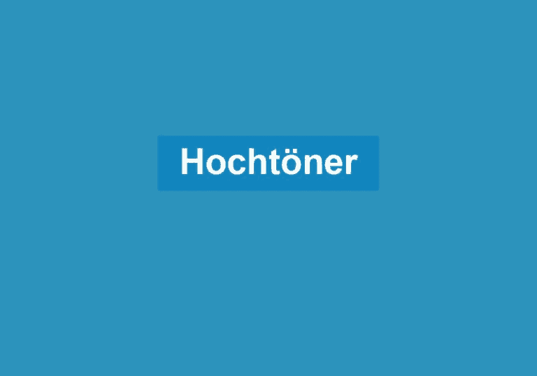 Mehr über den Artikel erfahren Hochtöner