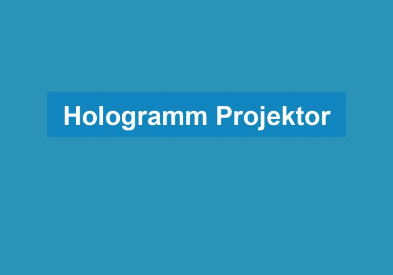 Mehr über den Artikel erfahren Hologramm Projektor