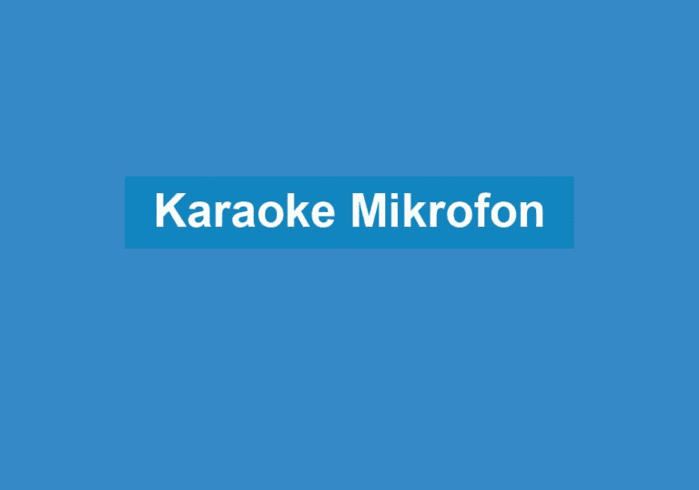 Mehr über den Artikel erfahren Karaoke Mikrofon