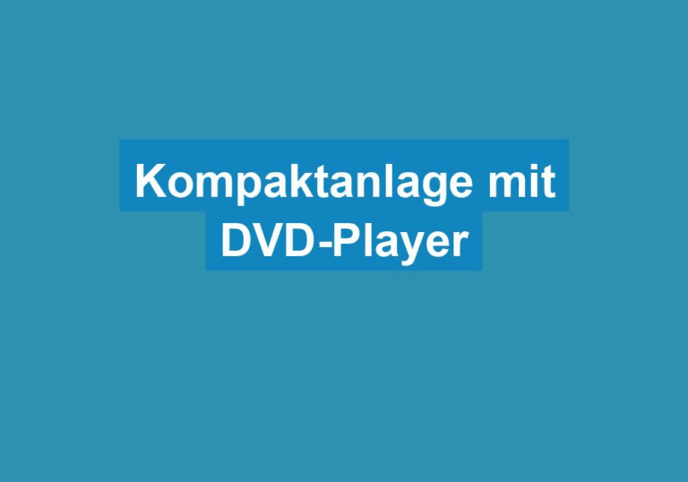 Mehr über den Artikel erfahren Kompaktanlage mit DVD-Player