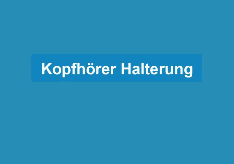 Mehr über den Artikel erfahren Kopfhörer Halterung