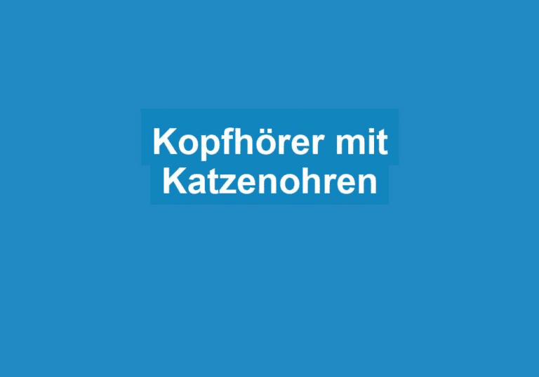 Mehr über den Artikel erfahren Kopfhörer mit Katzenohren