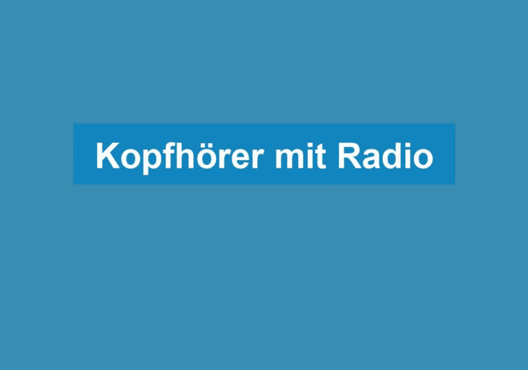 Mehr über den Artikel erfahren Kopfhörer mit Radio