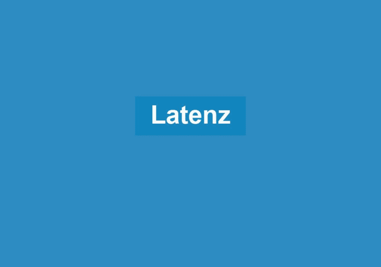 Mehr über den Artikel erfahren Latenz
