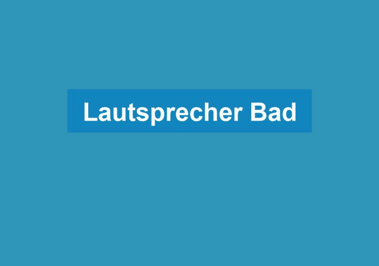 Mehr über den Artikel erfahren Lautsprecher Bad