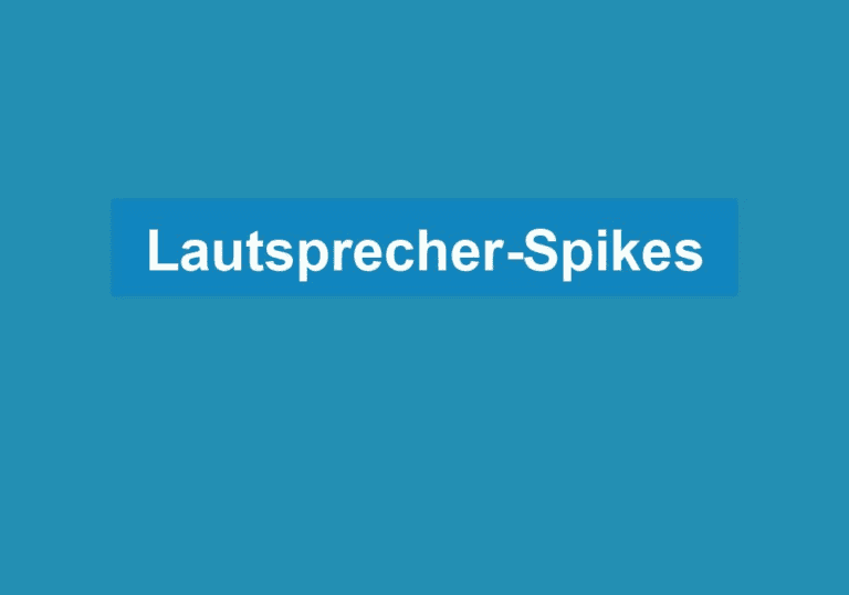 Mehr über den Artikel erfahren Lautsprecher-Spikes