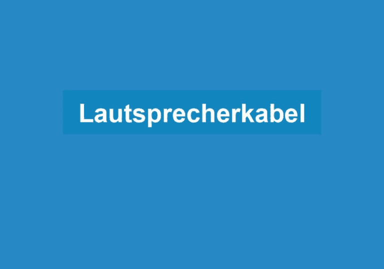 Mehr über den Artikel erfahren Lautsprecherkabel