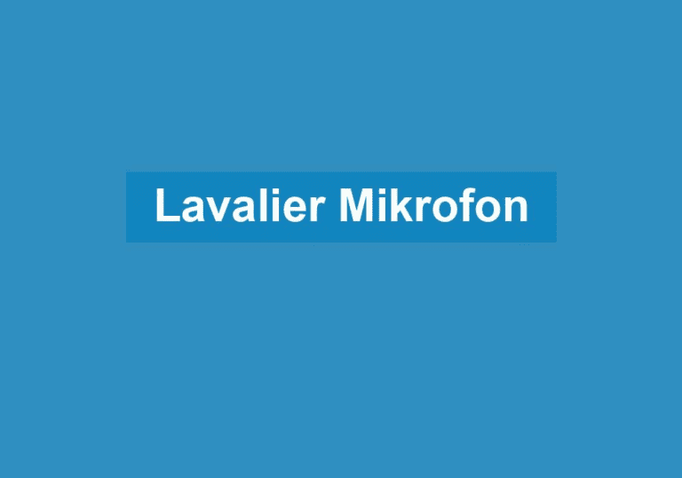 Mehr über den Artikel erfahren Lavalier Mikrofon