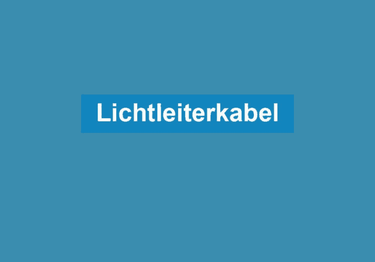 Mehr über den Artikel erfahren Lichtleiterkabel