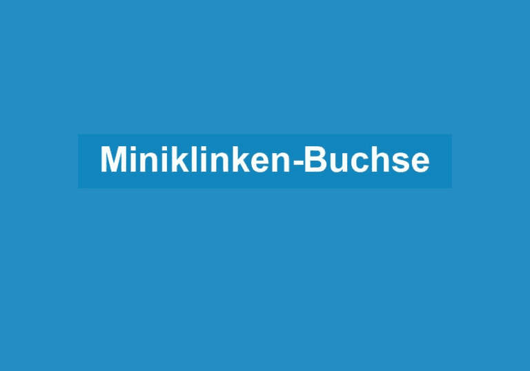 Mehr über den Artikel erfahren Miniklinken-Buchse