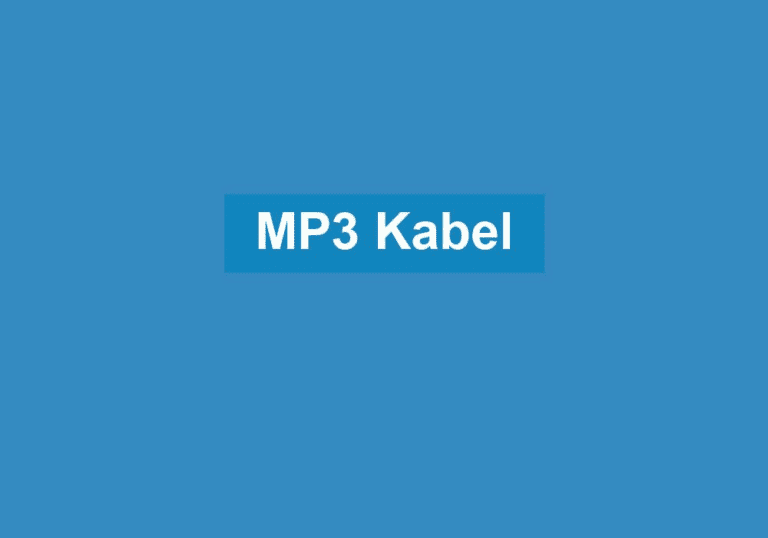 Mehr über den Artikel erfahren MP3 Kabel