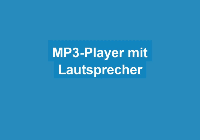 Mehr über den Artikel erfahren MP3-Player mit Lautsprecher