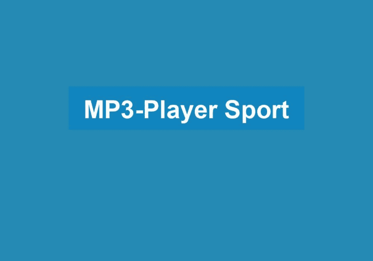 Mehr über den Artikel erfahren MP3-Player Sport