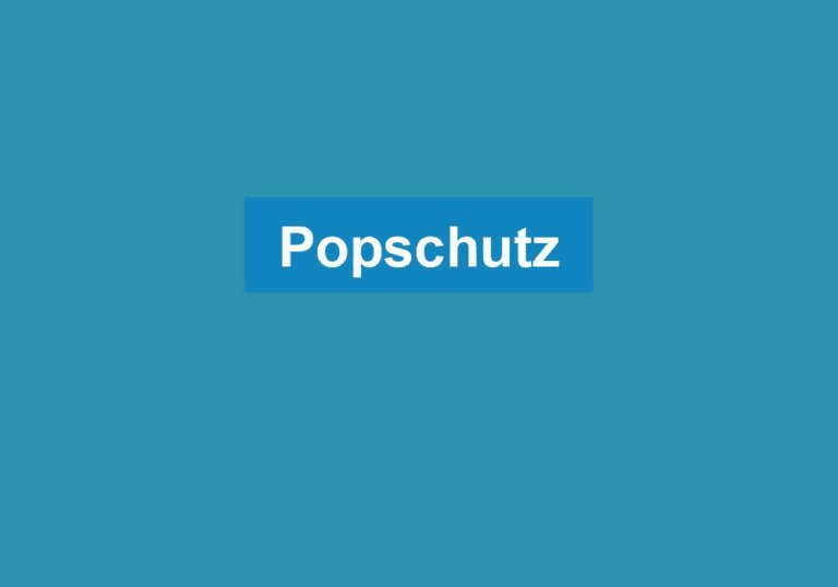 Mehr über den Artikel erfahren Popschutz