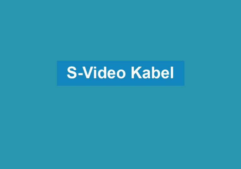 Mehr über den Artikel erfahren S-Video Kabel