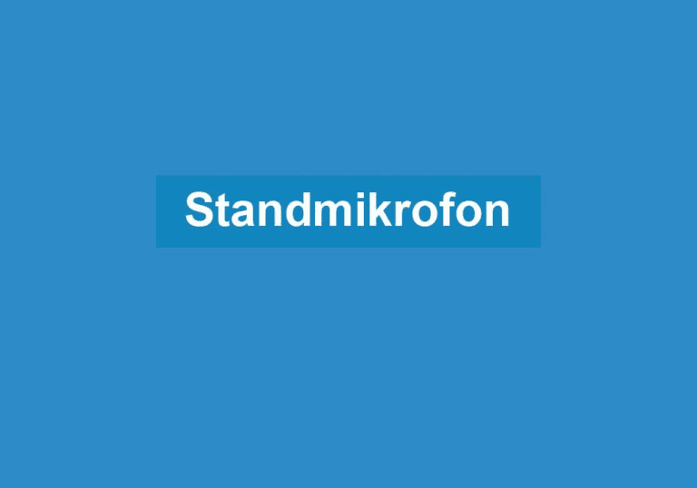 Mehr über den Artikel erfahren Standmikrofon