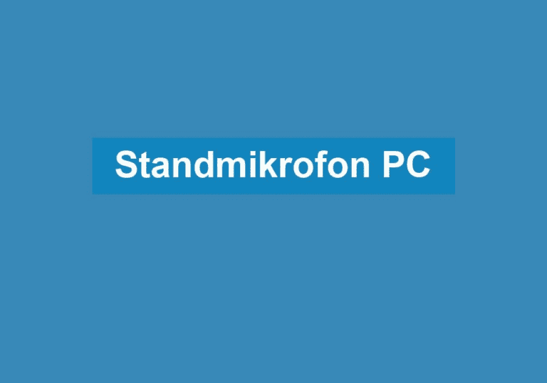 Mehr über den Artikel erfahren Standmikrofon PC