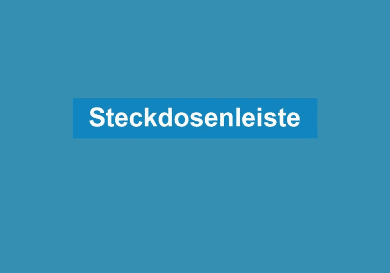 Mehr über den Artikel erfahren Steckdosenleiste