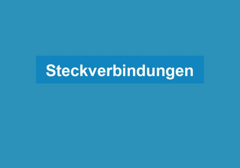 Mehr über den Artikel erfahren Steckverbindungen