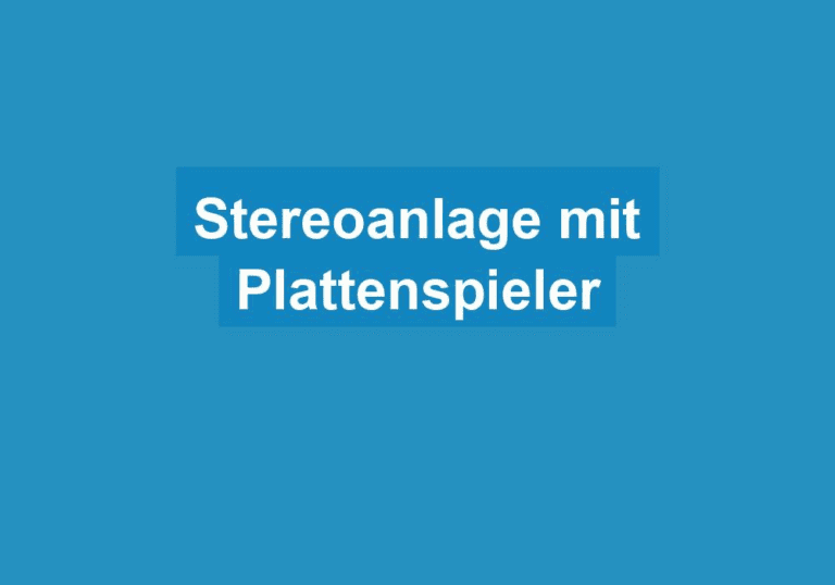 Mehr über den Artikel erfahren Stereoanlage mit Plattenspieler
