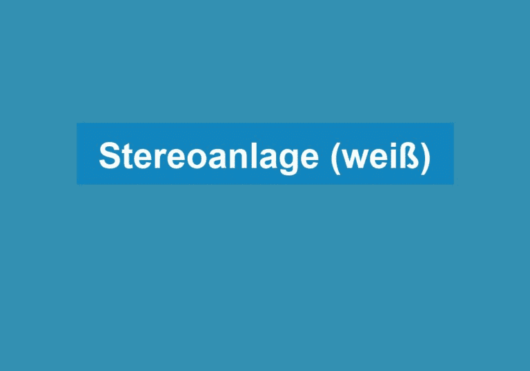 Mehr über den Artikel erfahren Stereoanlage (weiß)