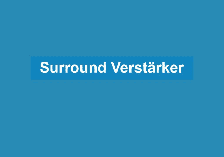 Mehr über den Artikel erfahren Surround Verstärker