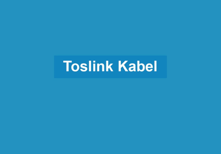 Mehr über den Artikel erfahren Toslink Kabel