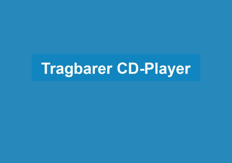 Mehr über den Artikel erfahren Tragbarer CD-Player