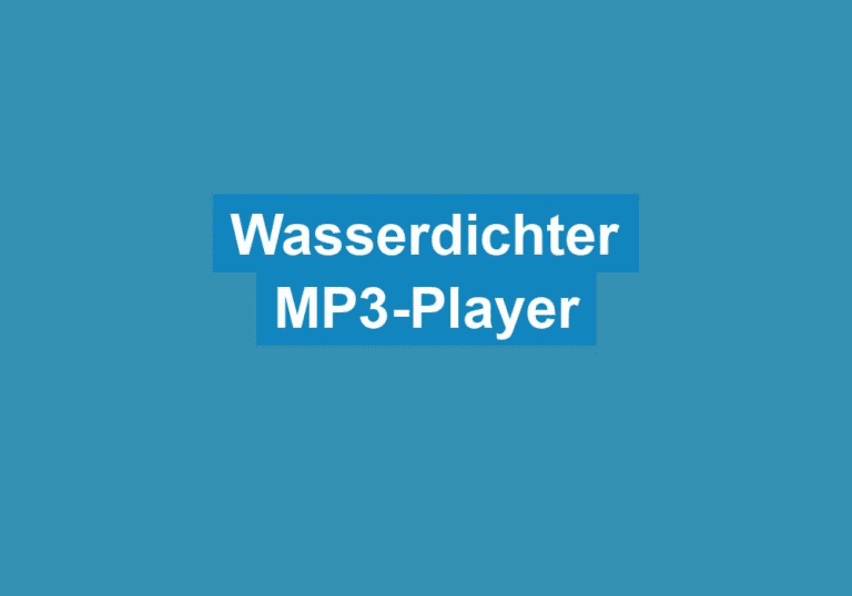 Mehr über den Artikel erfahren Wasserdichter MP3-Player