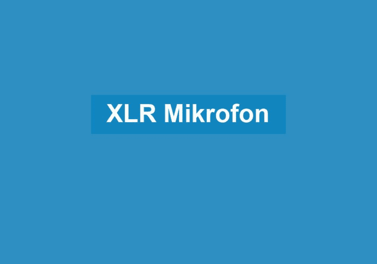 Mehr über den Artikel erfahren XLR Mikrofon